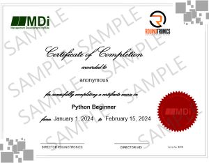 python certificate